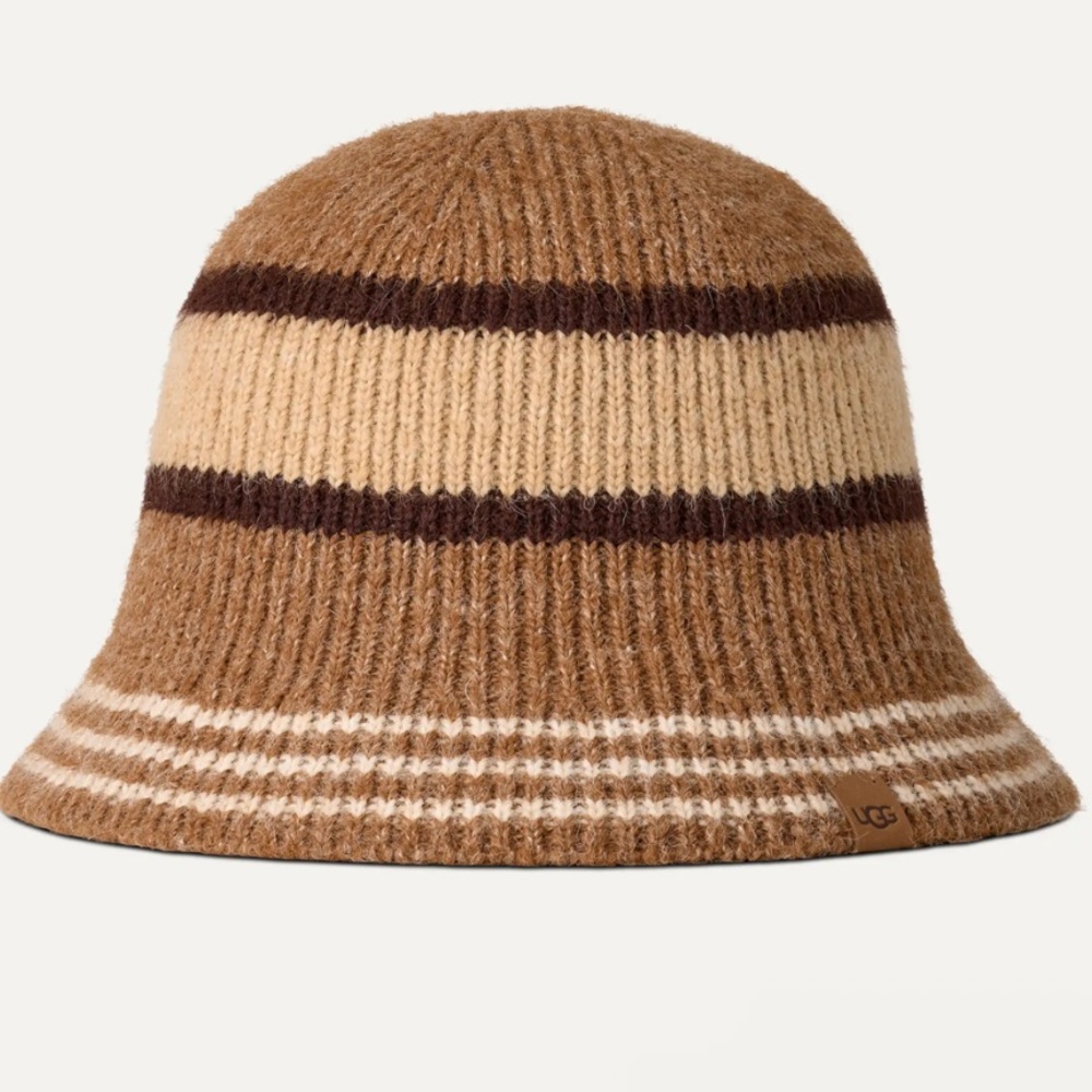UGG Brown and Tan Knit Hat. #2 - Picture 3 of 10